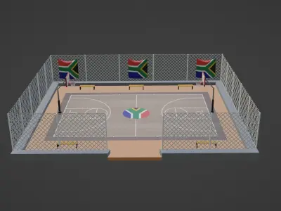Basketball Stadium - South Africa Low-poly 3D model
