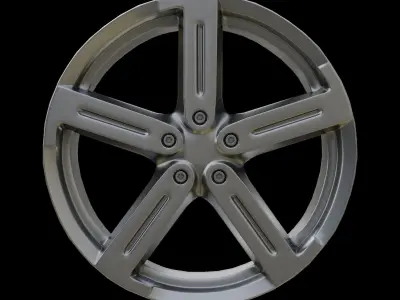Sport Car Rim Game-Ready 3D Model Free low-poly 3D model