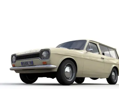 Escort Mk1 Station Wagon 1970 3D model