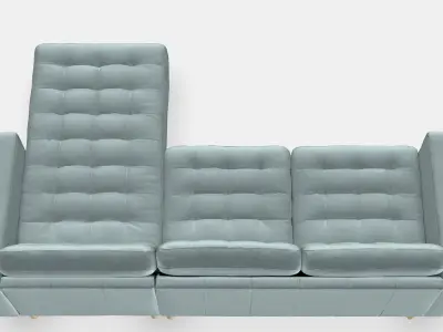 LANDSKRONA 3-seat sofa 12 Low-poly 3D model