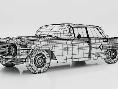 Chevrolet 1960 Impala 3D Model Low-poly 3D model