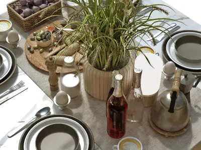 Tableware set 157 3D model