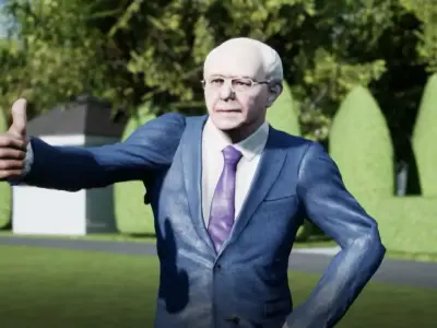 Bernoe Sanders 3d character unreal engine and unity -- coolgames 3D model