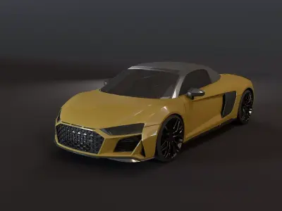 Audi R10 3d Model Free 3D model