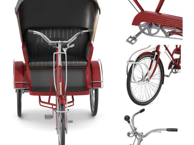 Taipei victory pedicab 3D model