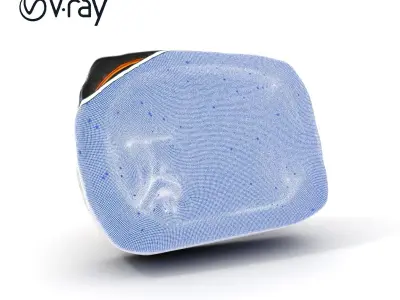 Ancient Rune Stone with Glowing Symbols Model Pack Low-poly 3D model