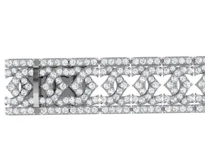 Diamond Bracelet 4687 3D print model