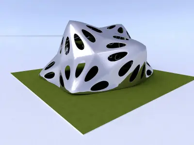 Pointed structure with smooth edges 3D model