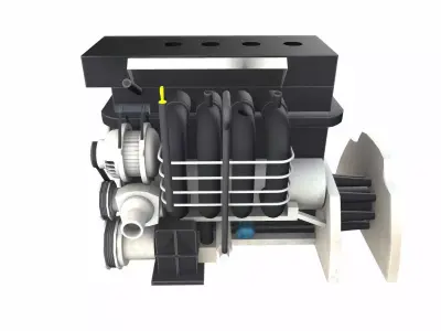 Car Engine Low Poly Low-poly 3D model