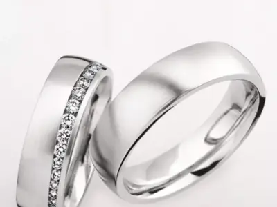 Wedding rings 069 3D print model