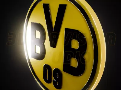 Borussia Dortmund logo  - Cinematic - 3D print 3D model