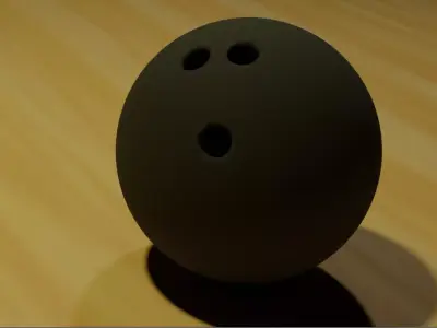 High Quality Bowling Ball  Low-poly 3D model