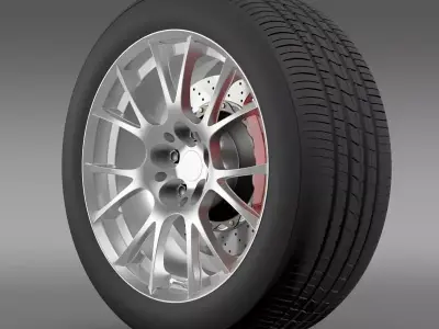 Toyota GT 86 GRMN wheel 3D model