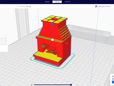 fireplace 3D print model