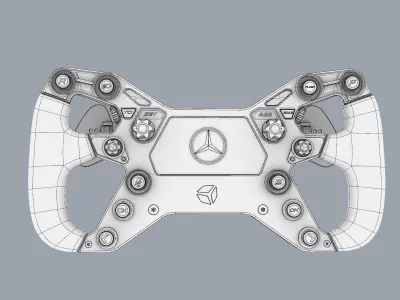 Mercedes AMG GT Cube Controls Wheel 3D model