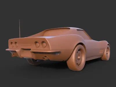 Chevrolet Corvette Stingray 427 1969 3D print model