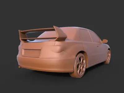 Subaru Impreza WRX 2015 3D print model