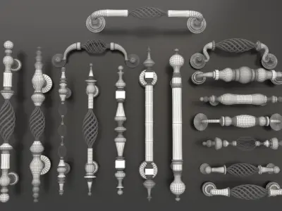 Classic Door Knoob 3D model