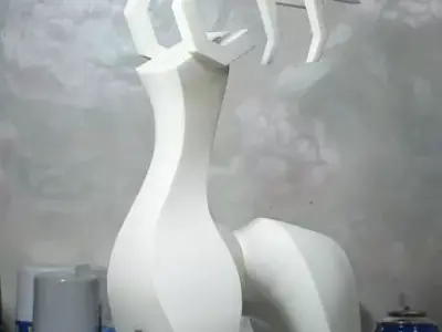 Deer Creature Figure Fan Art Toy  3D print model