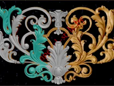 Decorative Ornamental 05 3D model