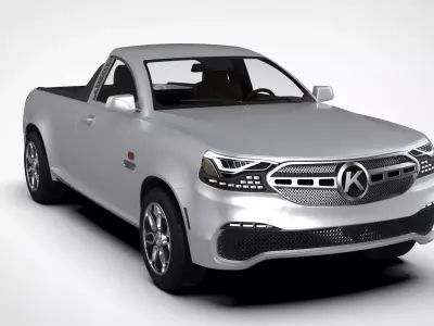 Generic Pickup Truck 3D model