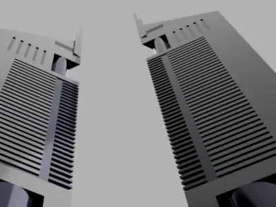 3D Printable Emirates Towers - Iconic Dubai Skyscraper Model 3D print model