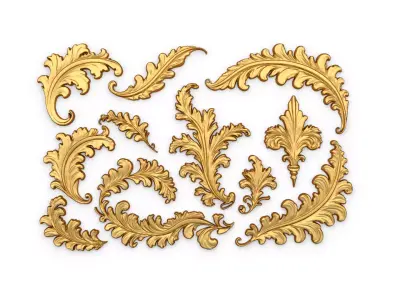 Acanthus Leaves Collection-03 3D model