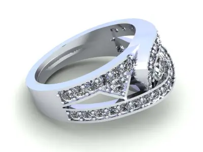 Man Wedding Ring 379 Free 3D print model