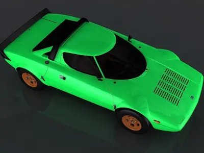 1974 Lancia Stratos Low-poly 3D model