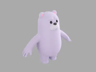 Polar Bear Character 3D model purchase