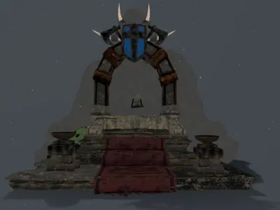 altar realism PBR  Low-poly 3D model