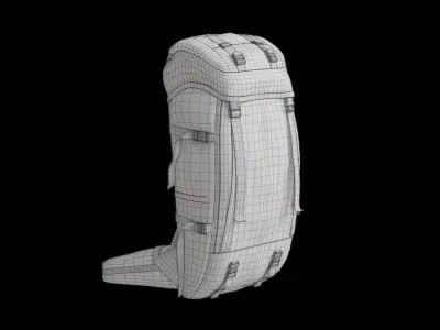 Modern Travelling Rucksack 3D model
