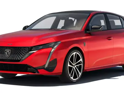 Peugeot 308 GT Sport 2023 3D model