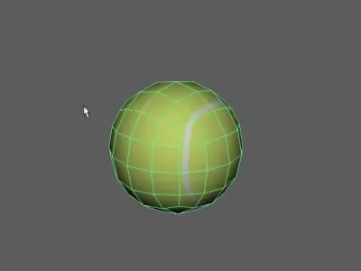 Tennis ball 3D model 13