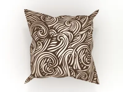 4-Piece Cushion Free 3D model