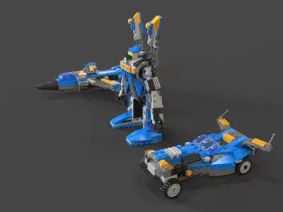 Lego Robot 3D model