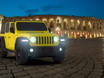 CAD model of JL JEEP WRANGLER 2018 3D model