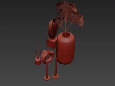 Decorative set 006 3D model