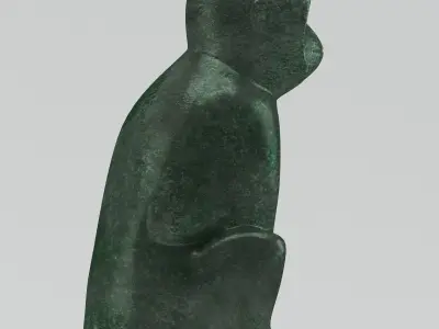 Lalanne Monkey Sculpture 3D model