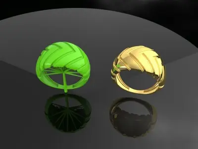Simple but elegant rings 3D print model
