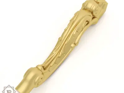 Cnc Furniture Leg 6 3D model