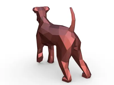 Airedale terrier 3D print model