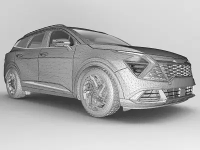 Kia Sportage 2022 Interior 3D model