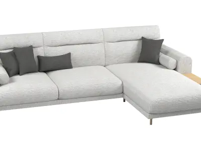 Ikea Langaryd L Shaped Sofa  3D model