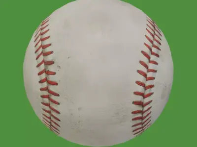 Baseball ball Low-poly 3D model