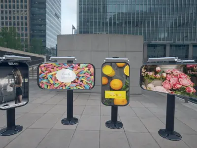 Advertising Panels 6 Low-poly 3D model