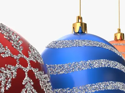 Christmas Ornaments 3D model