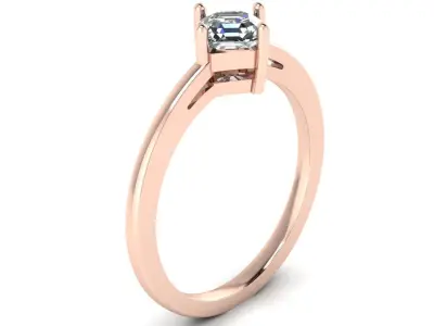 Jewelry Diamond Ring 3D print model 29