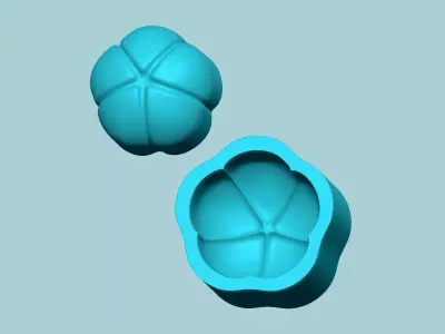 Five Segment Bud Flower Mold - Artificial EVA Molding 3D print model