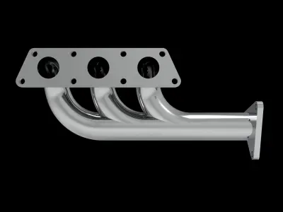 Exhaust manifold - CATIA 3D print model